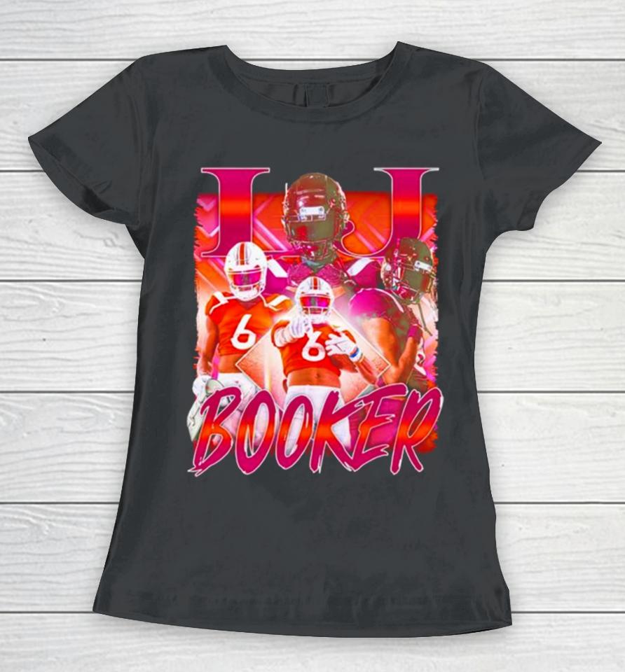 Lj Booker Virginia Tech Hokies Vintage Women T-Shirt