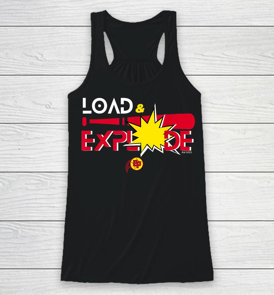 Load &Amp; Explode Ep Softball Racerback Tank