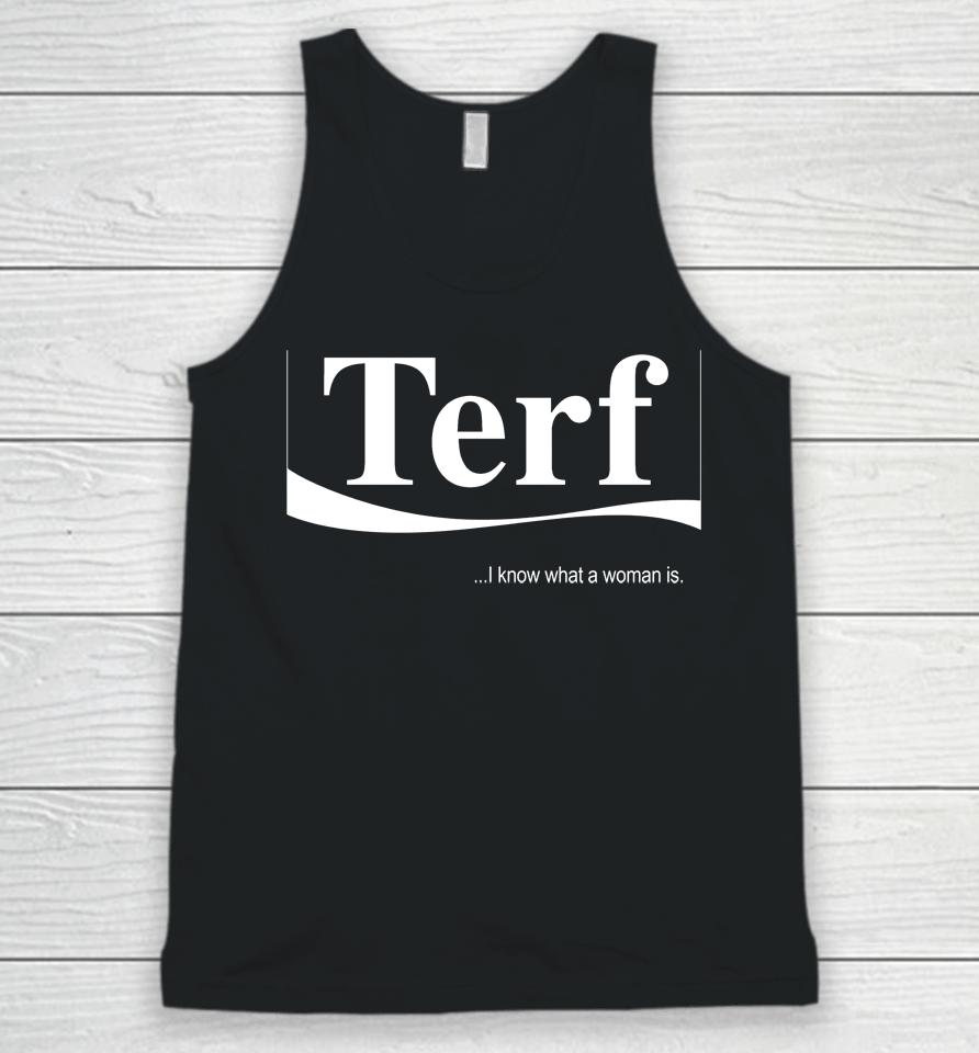 Local Standing For Women Terf I Know What A Woman Is Unisex Tank Top