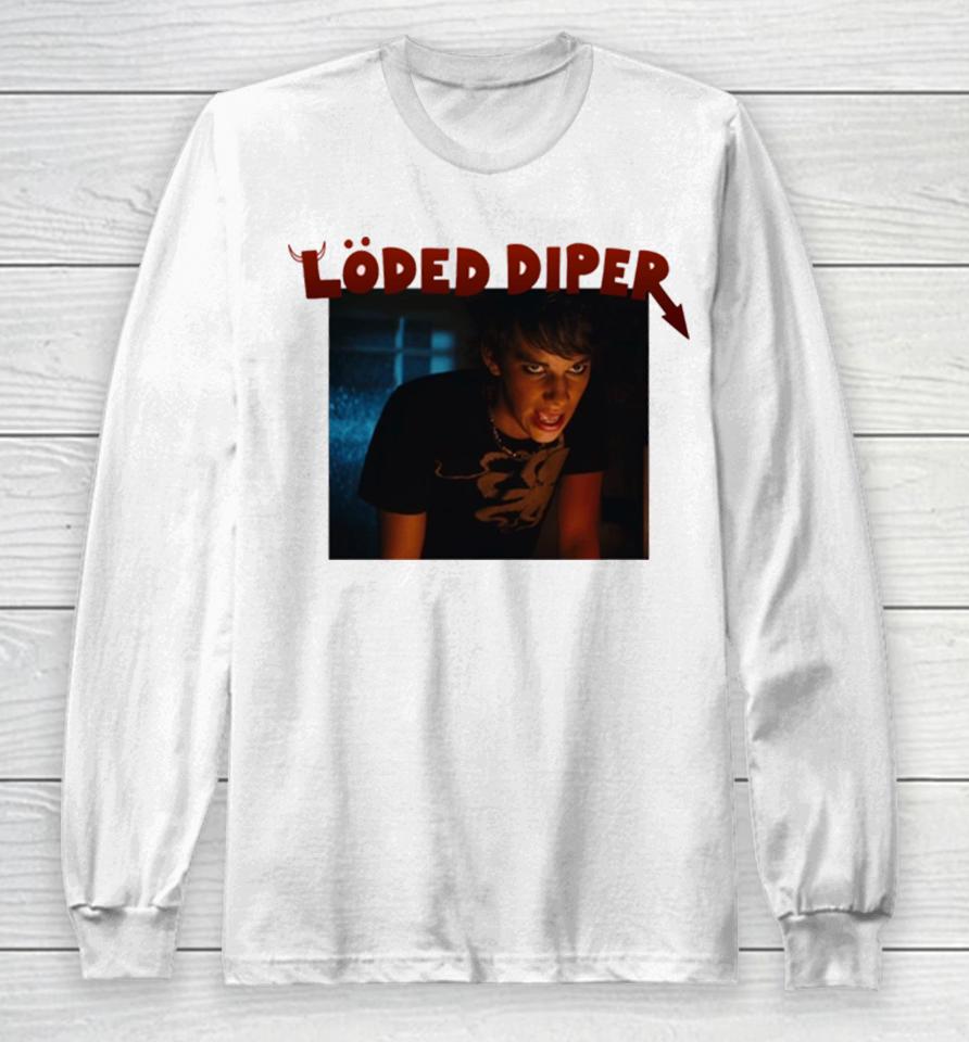 Loded Diper Rodrick Red Logo Rodrick Heffley Long Sleeve T-Shirt