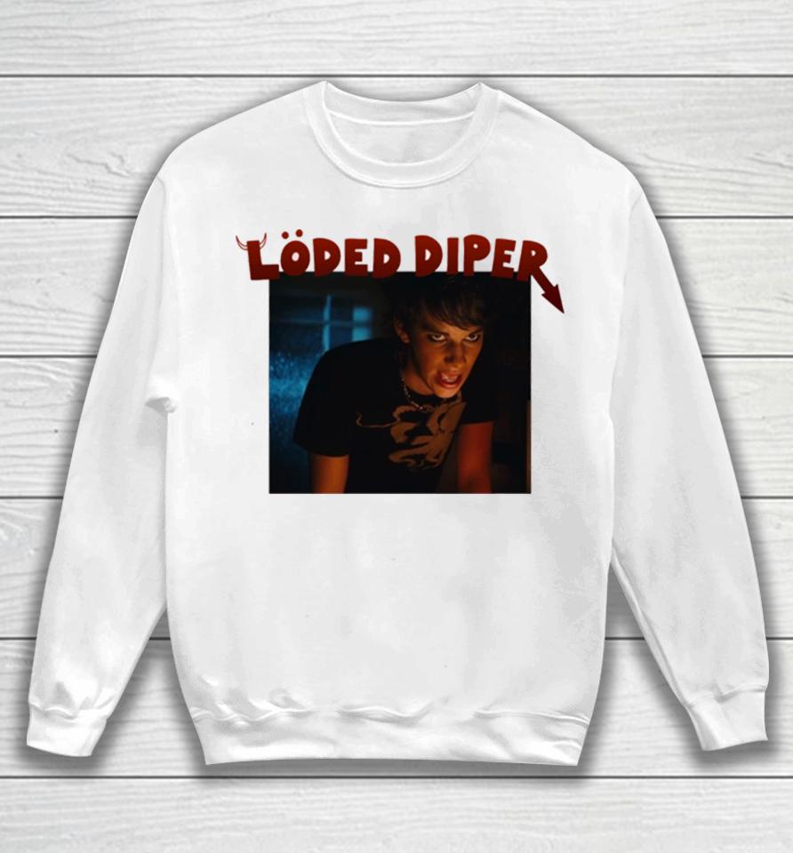 Loded Diper Rodrick Red Logo Rodrick Heffley Sweatshirt