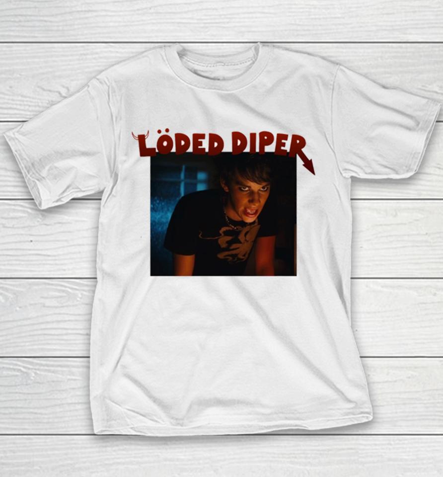 Loded Diper Rodrick Red Logo Rodrick Heffley Youth T-Shirt