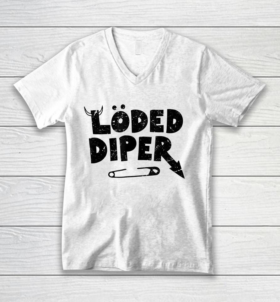 Loded Diper Unisex V-Neck T-Shirt
