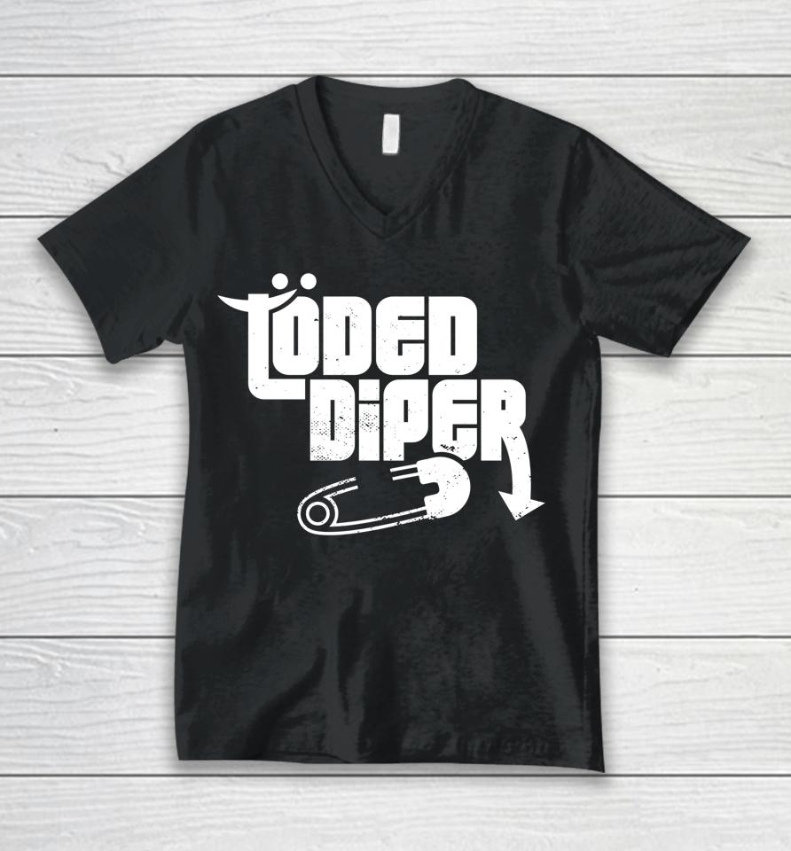 Loded Diper Unisex V-Neck T-Shirt