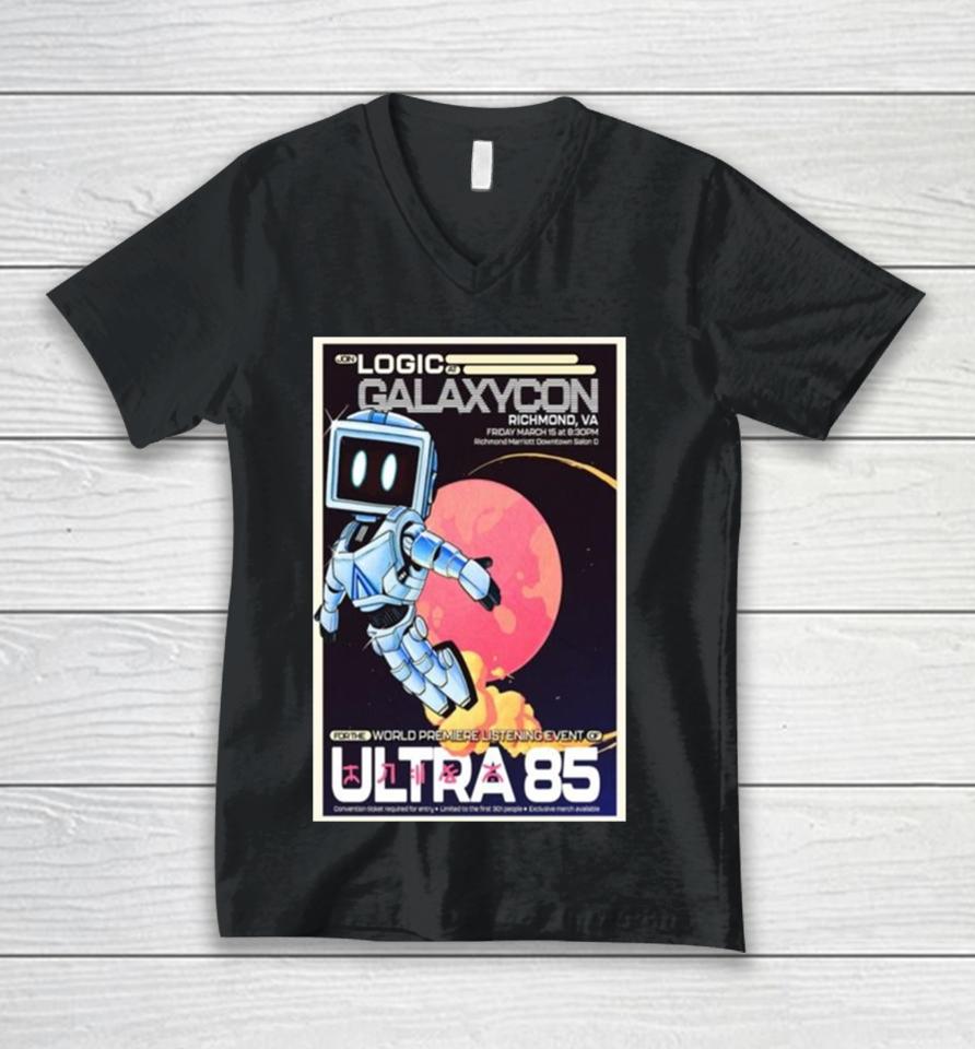Logic At Galaxycon Richmond Va March 15Th Unisex V-Neck T-Shirt