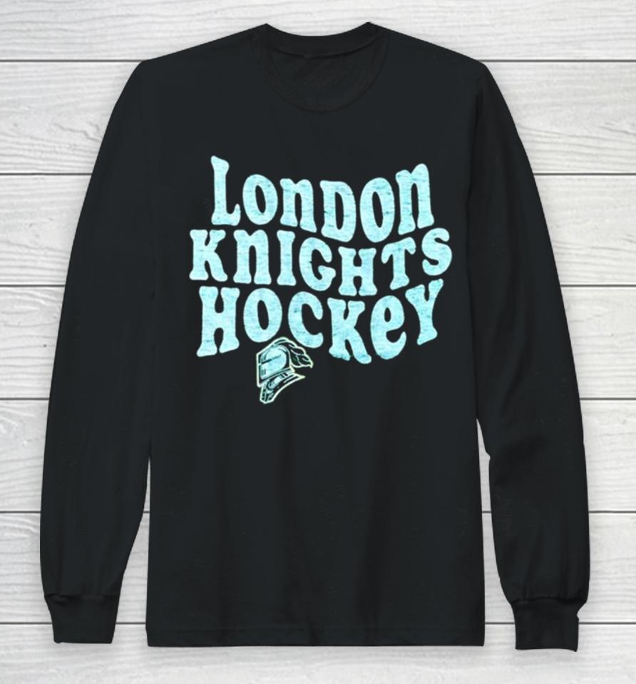 London Knights Hockey Logo Long Sleeve T-Shirt
