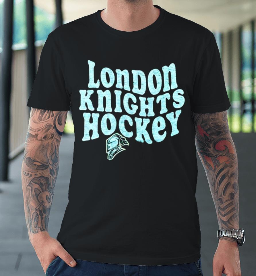 London Knights Hockey Logo Premium T-Shirt