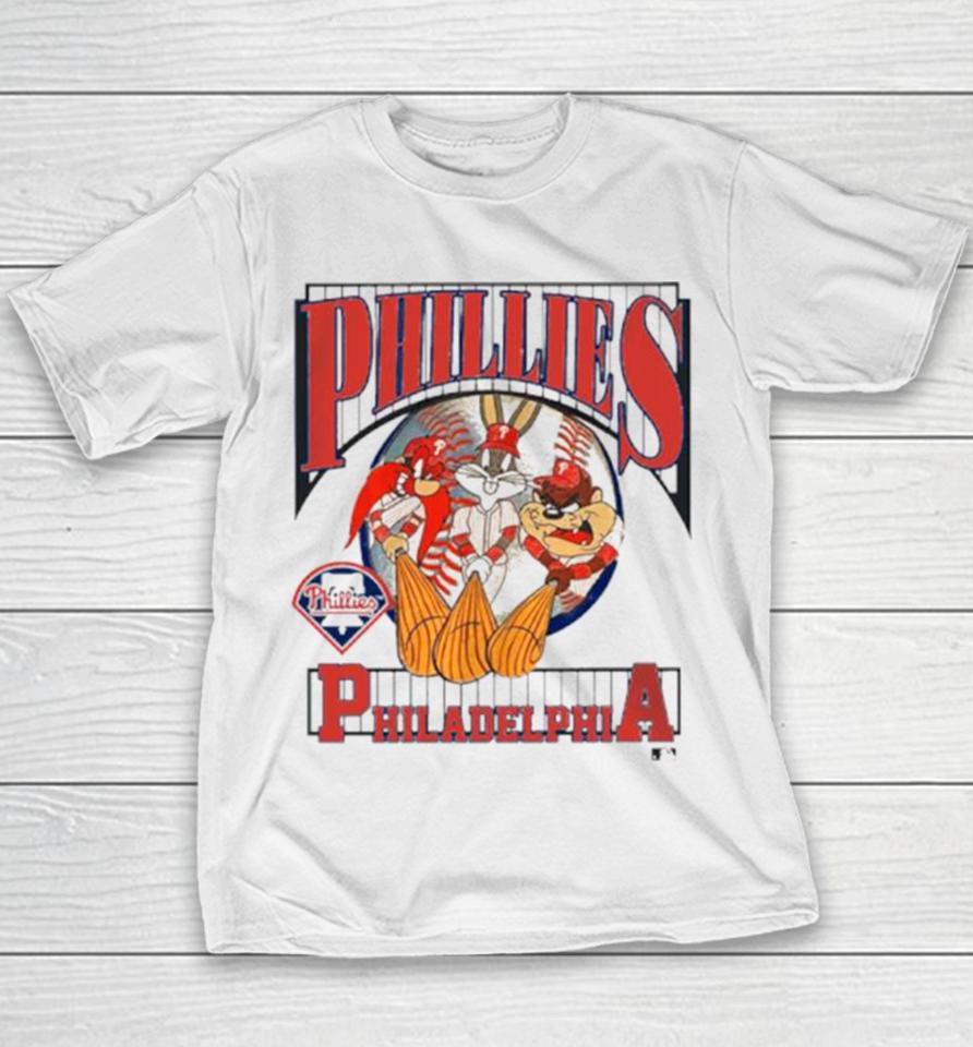 Looney Tunes Phillies Philadelphia Baseball 2023 Youth T-Shirt