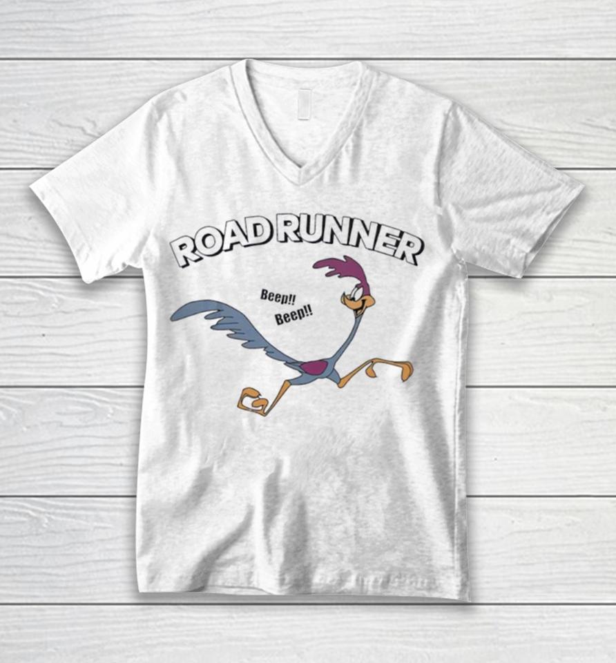 Looney Tunes Road Runner Beep Beep Unisex V-Neck T-Shirt
