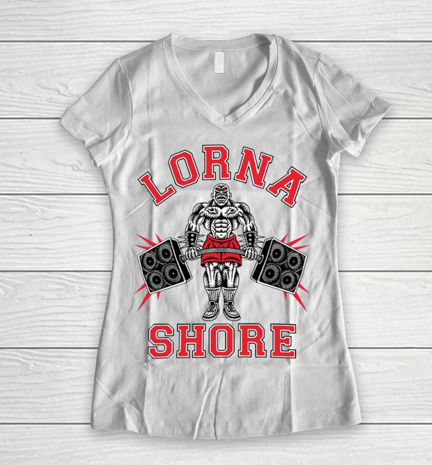 Lornashore Store Lorna Shore No Pain No Gain Women V-Neck T-Shirt