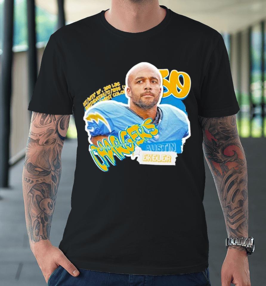 Los Angeles Chargers Austin Ekeler Football Paper Premium T-Shirt