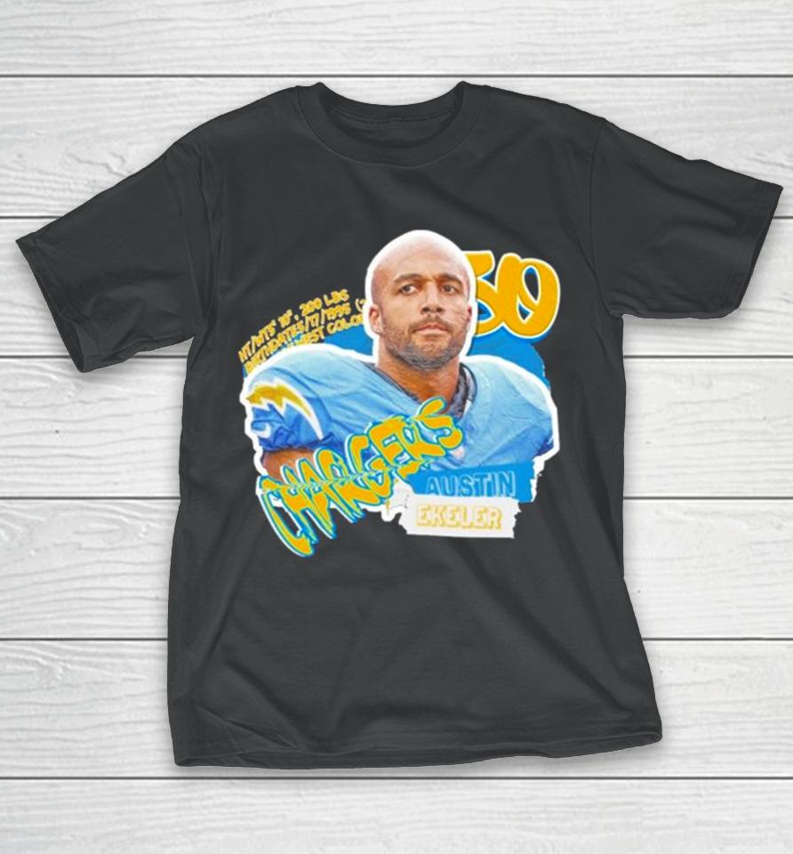 Los Angeles Chargers Austin Ekeler Football Paper T-Shirt