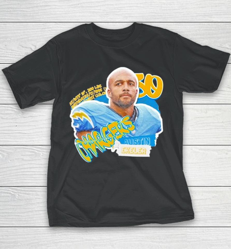 Los Angeles Chargers Austin Ekeler Football Paper Youth T-Shirt
