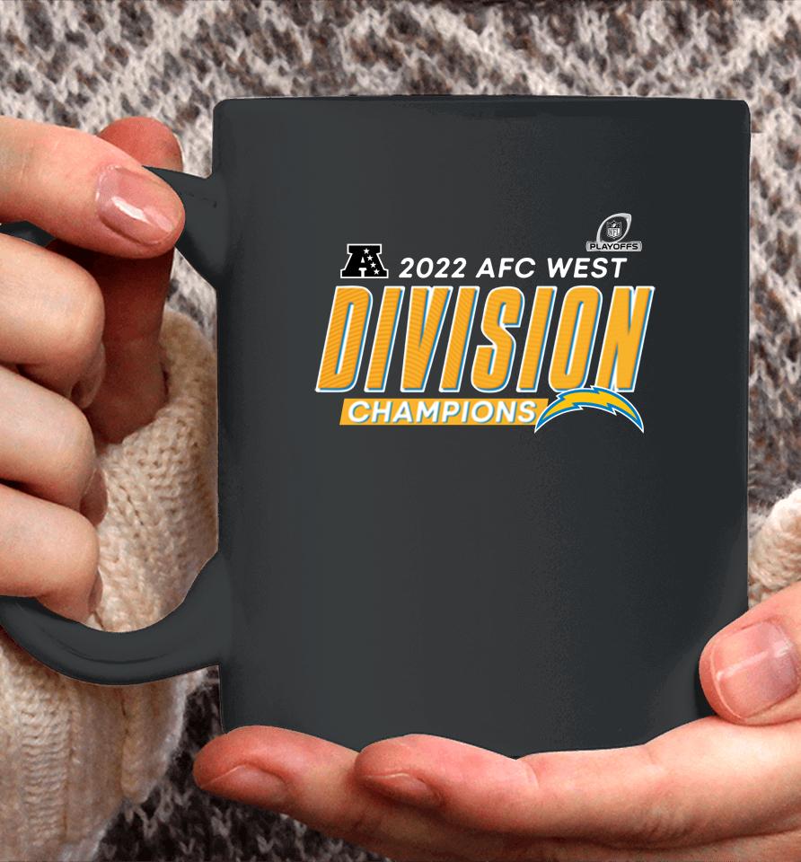 Los Angeles Chargers Fanatics Branded Red 2022 Afc West Division Champions Divide And Conquer A Coffee Mug