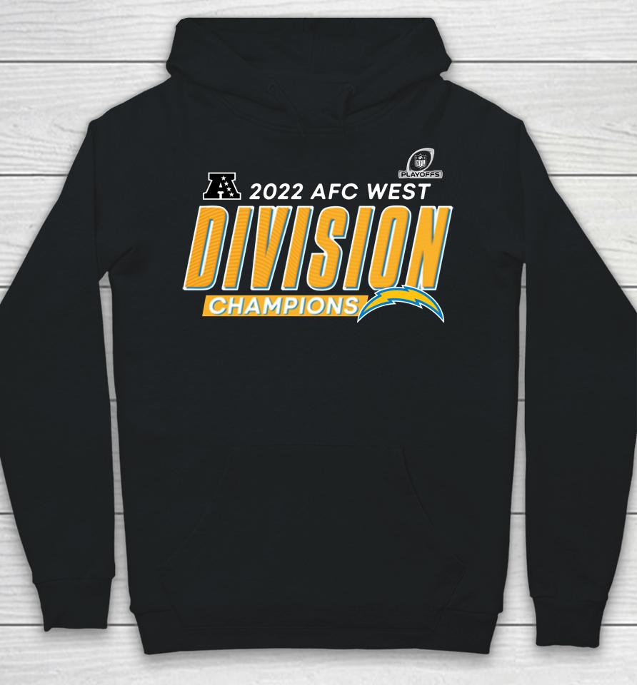 Los Angeles Chargers Fanatics Branded Red 2022 Afc West Division Champions Divide And Conquer A Hoodie