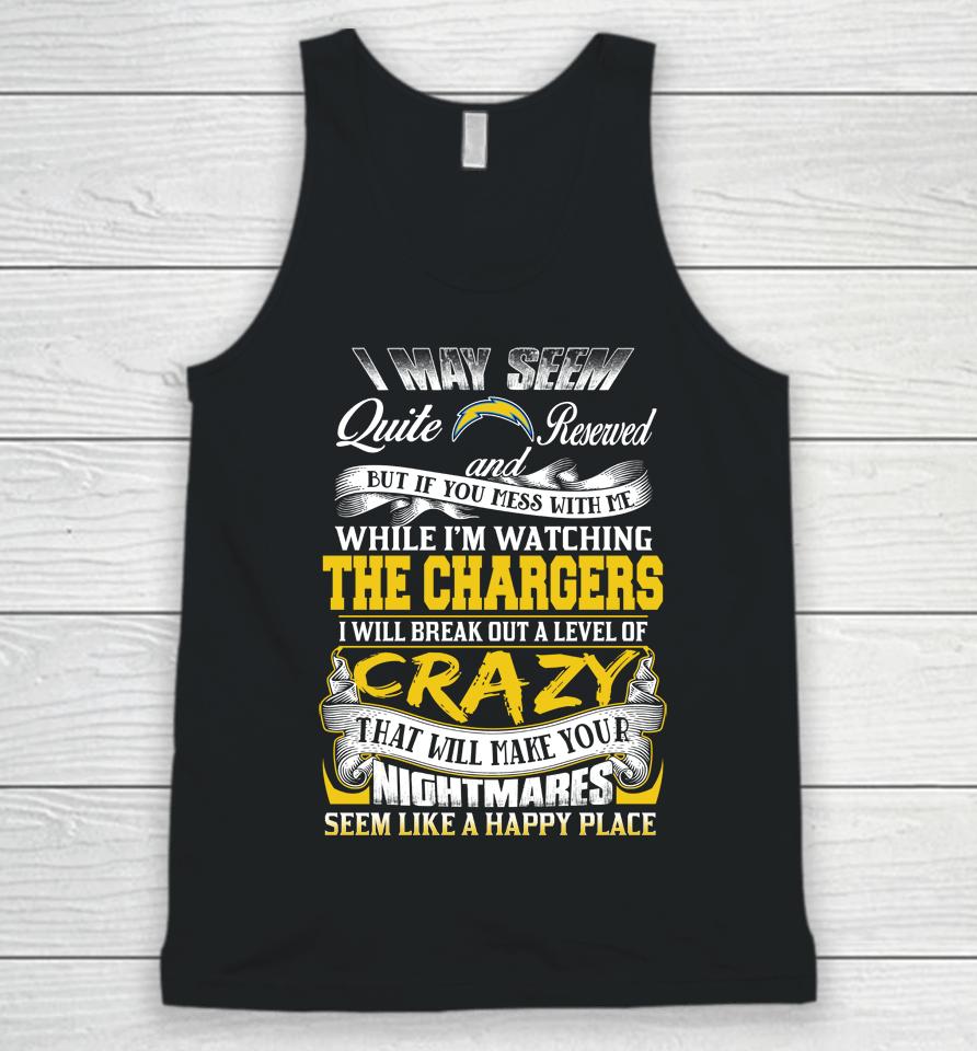 Los Angeles Chargers Nfl Football Don't Mess With Me While I'm Watching My Team Unisex Tank Top