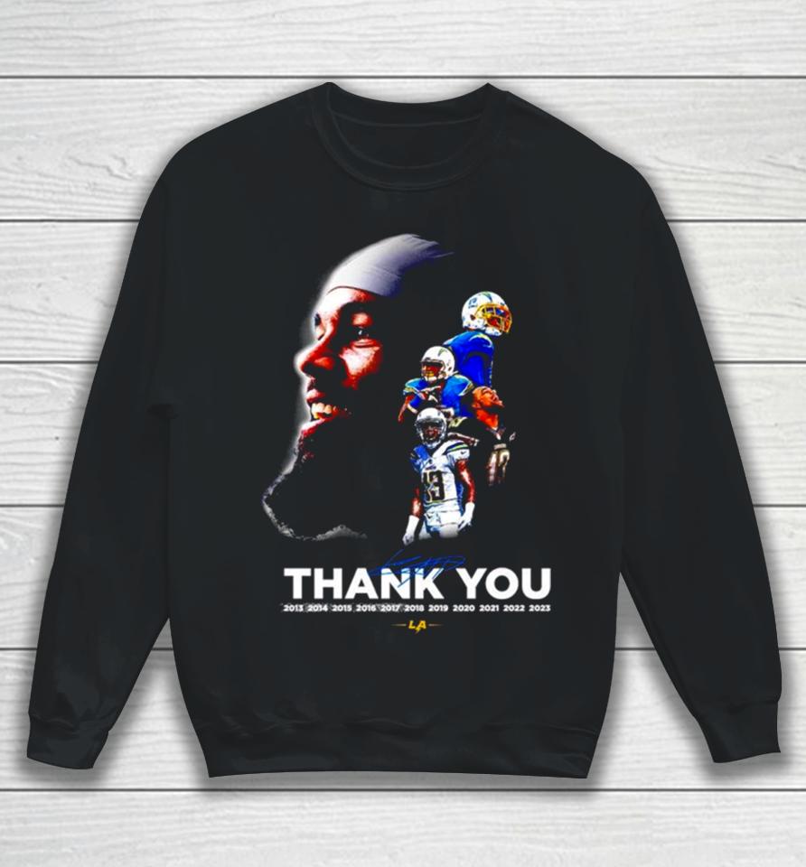Los Angeles Chargers Thank You 13 Keenan Allen Signature Sweatshirt