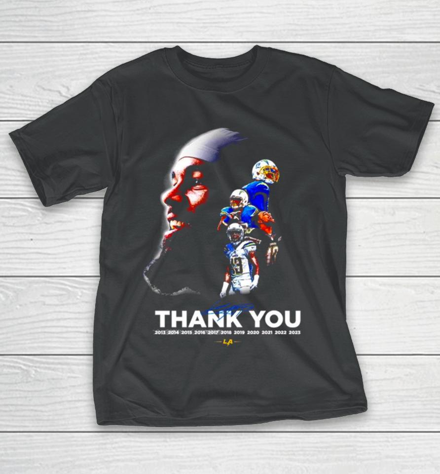 Los Angeles Chargers Thank You 13 Keenan Allen Signature T-Shirt