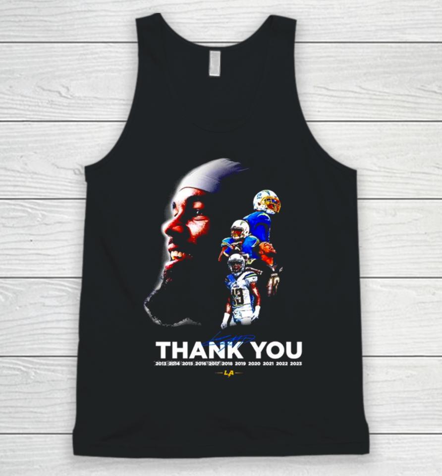 Los Angeles Chargers Thank You 13 Keenan Allen Signature Unisex Tank Top