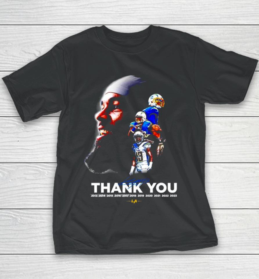 Los Angeles Chargers Thank You 13 Keenan Allen Signature Youth T-Shirt
