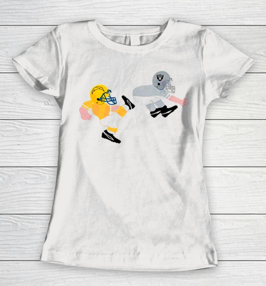 Los Angeles Chargers Vs Las Vegas Raiders Nfl Women T-Shirt