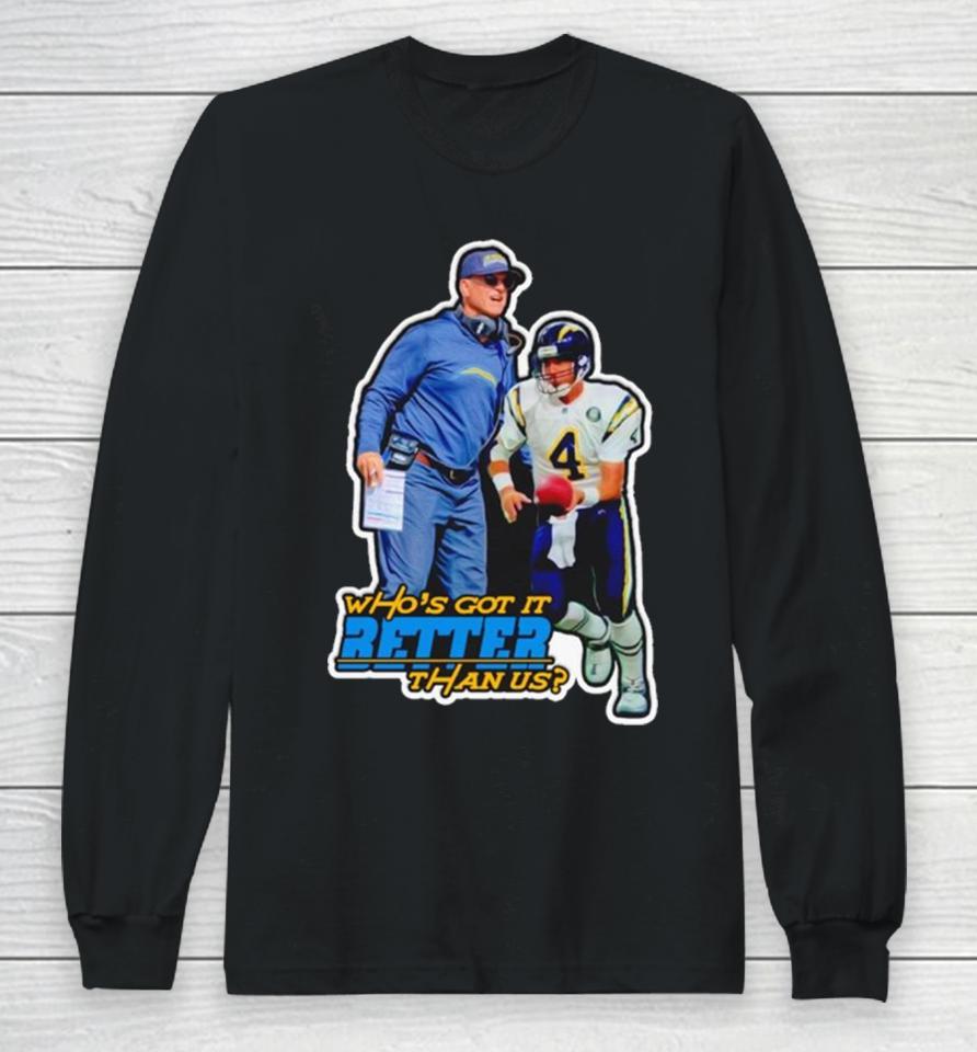 Los Angeles Chargers Who’s Got It Better Than Us Long Sleeve T-Shirt