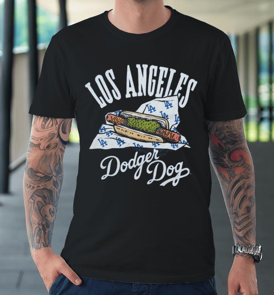 Los Angeles Dodgers Homage Royal Dodger Dogs Hyper Local Tri Blend Premium T-Shirt