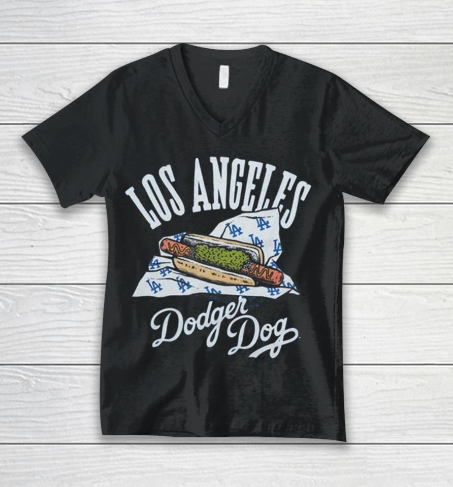 Los Angeles Dodgers Homage Royal Dodger Dogs Hyper Local Tri Blend Unisex V-Neck T-Shirt