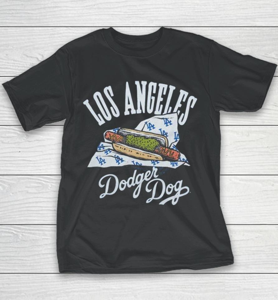 Los Angeles Dodgers Homage Royal Dodger Dogs Hyper Local Tri Blend Youth T-Shirt
