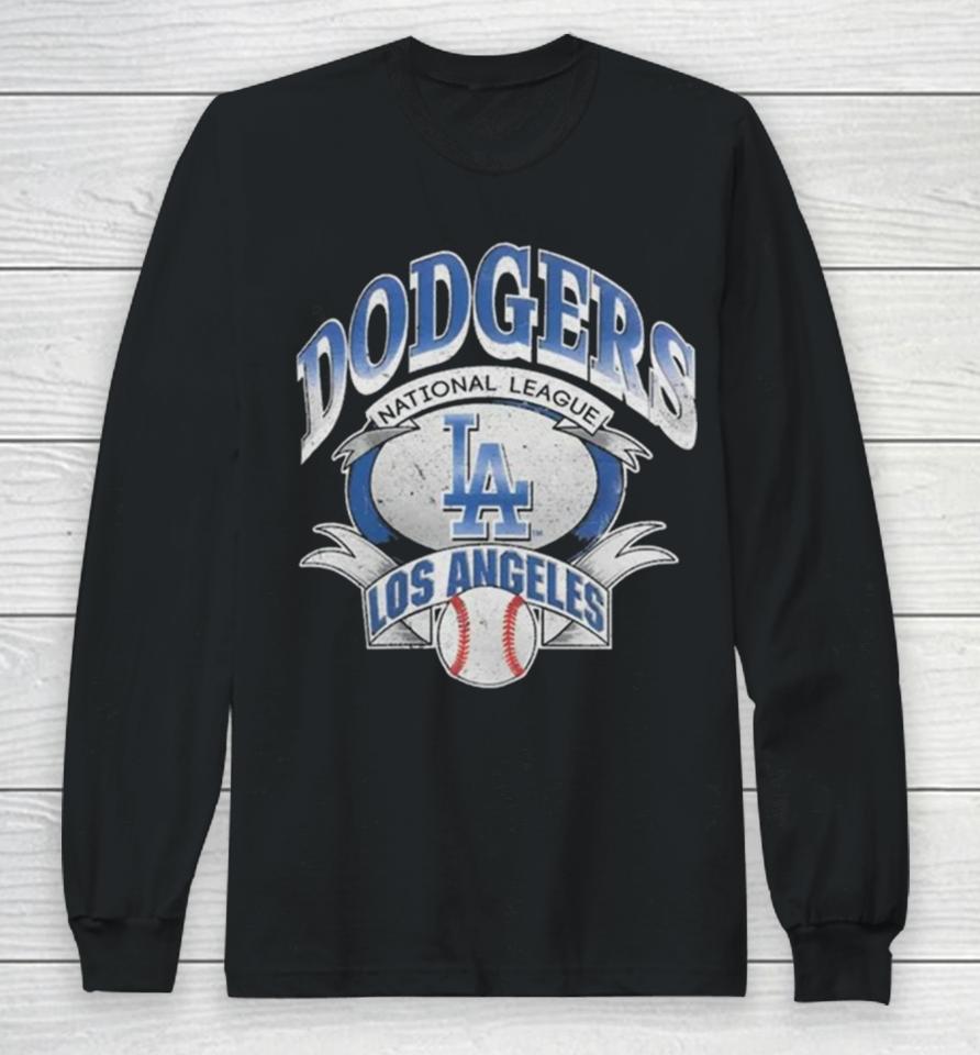Los Angeles Dodgers Majestic Mlb National League Banner Vintage T Long Sleeve T-Shirt