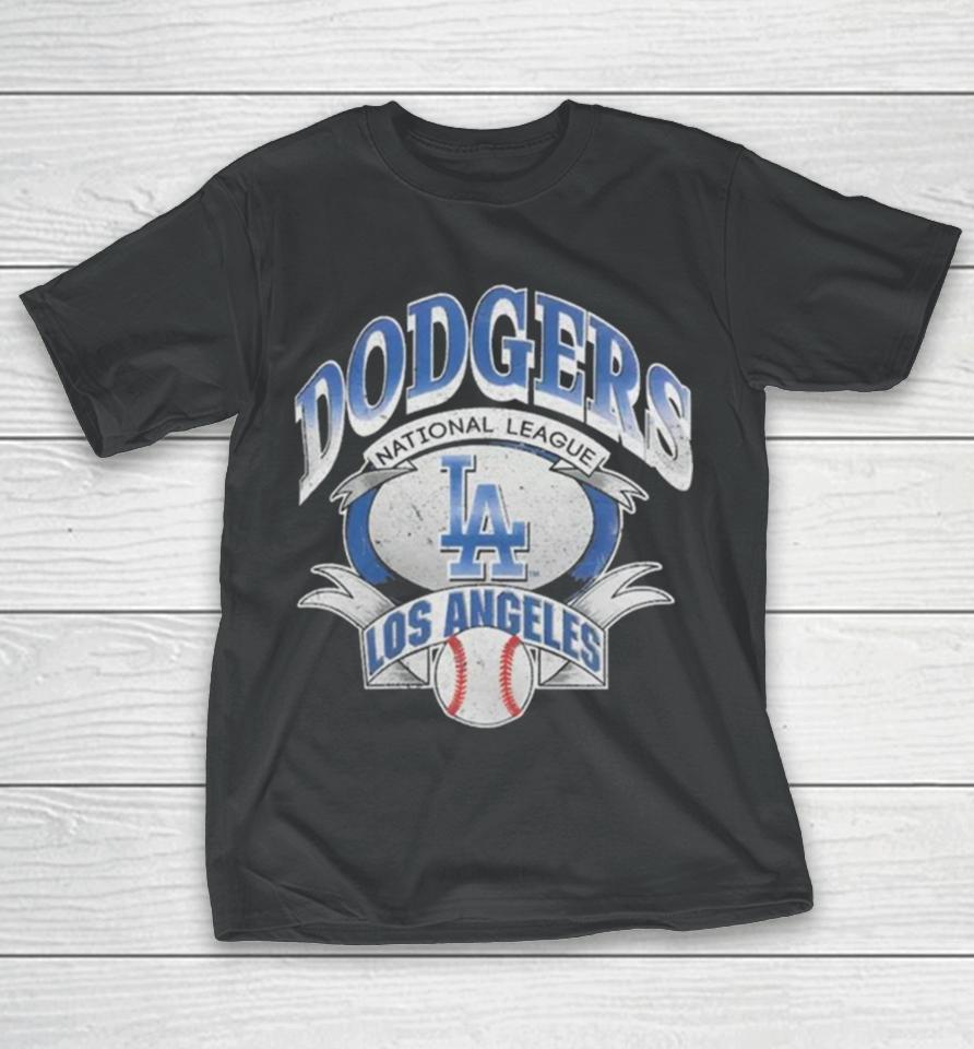 Los Angeles Dodgers Majestic Mlb National League Banner Vintage T T-Shirt