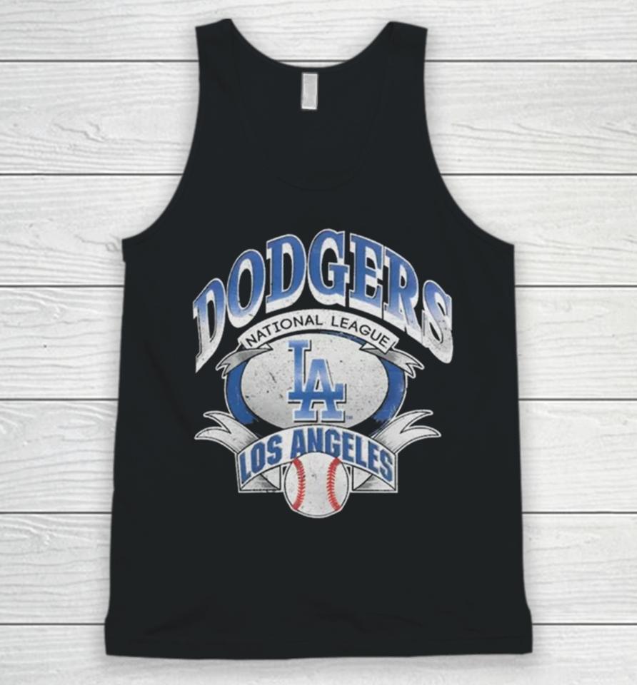 Los Angeles Dodgers Majestic Mlb National League Banner Vintage T Unisex Tank Top