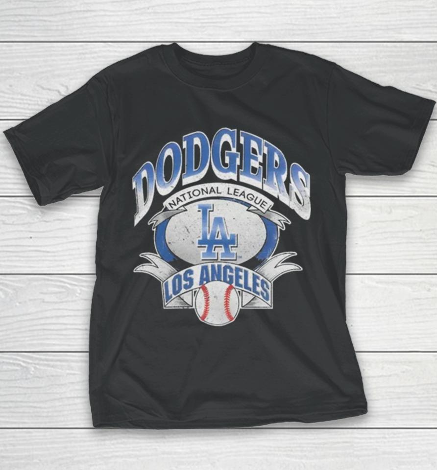 Los Angeles Dodgers Majestic Mlb National League Banner Vintage T Youth T-Shirt