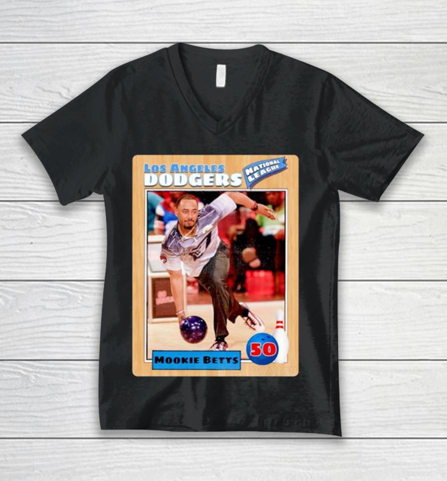 Los Angeles Dodgers National League Mookie Betts Unisex V-Neck T-Shirt