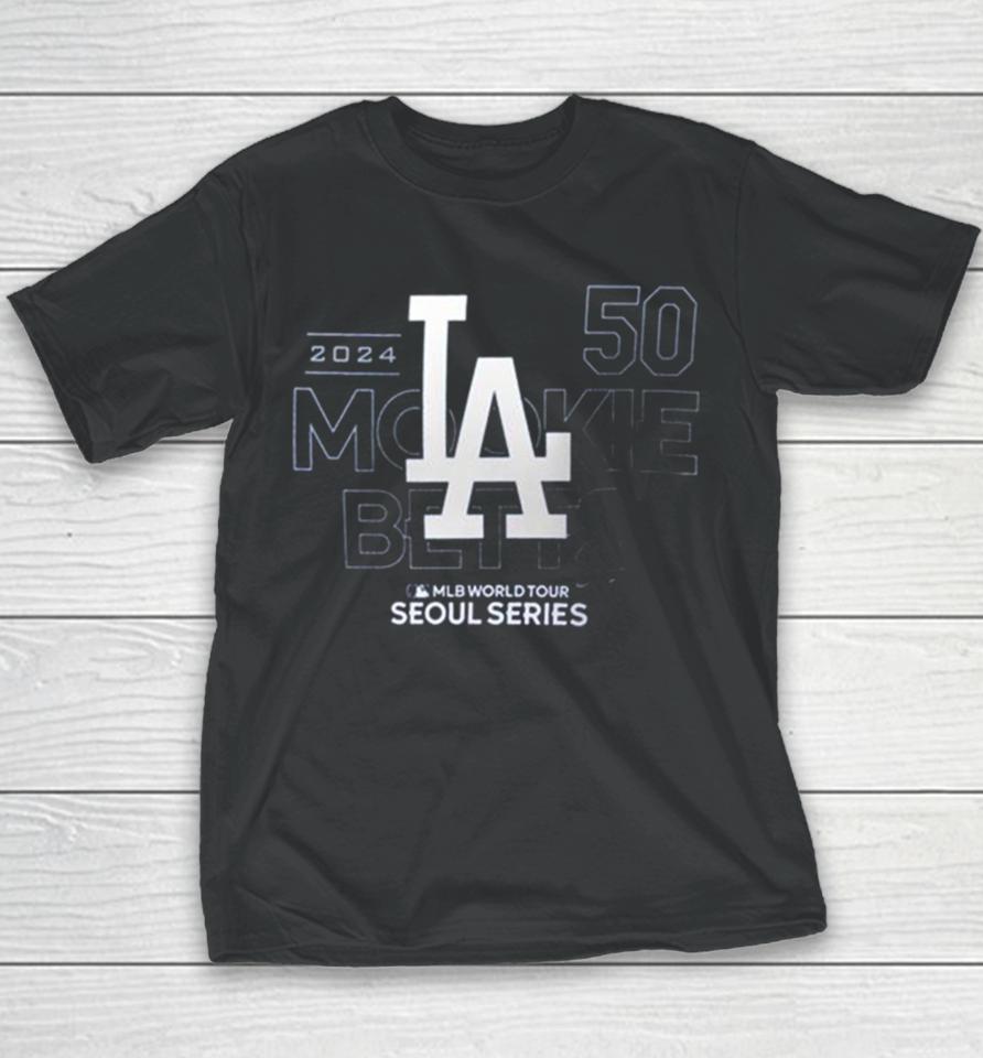 Los Angeles Dodgers Shohei Ohtani 2024 Mlb World Tour Seoul Series Player Youth T-Shirt