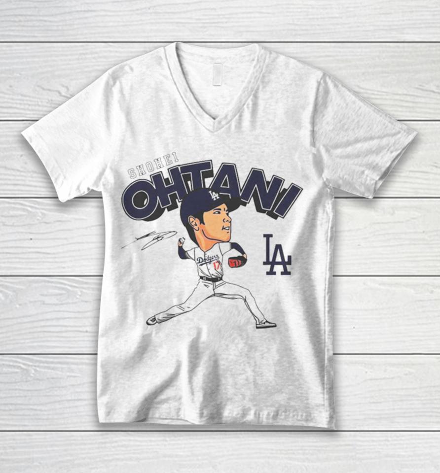 Los Angeles Dodgers Shohei Ohtani Baseball Player Unisex V-Neck T-Shirt