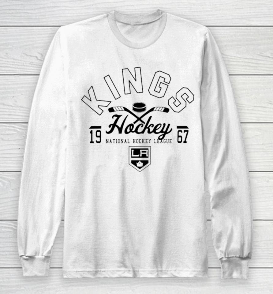 Los Angeles Kings Half Puck National Hockey League 1967 Long Sleeve T-Shirt