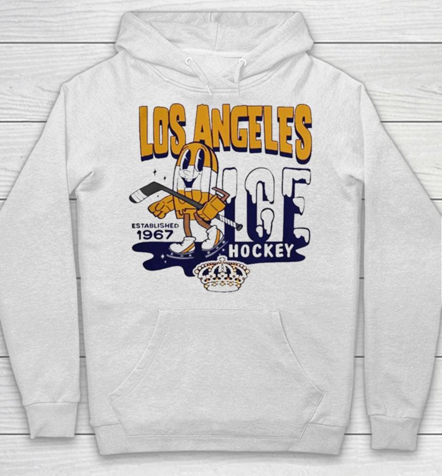 Los Angeles Kings Mitchell And Ness Gray Popsicle Hoodie