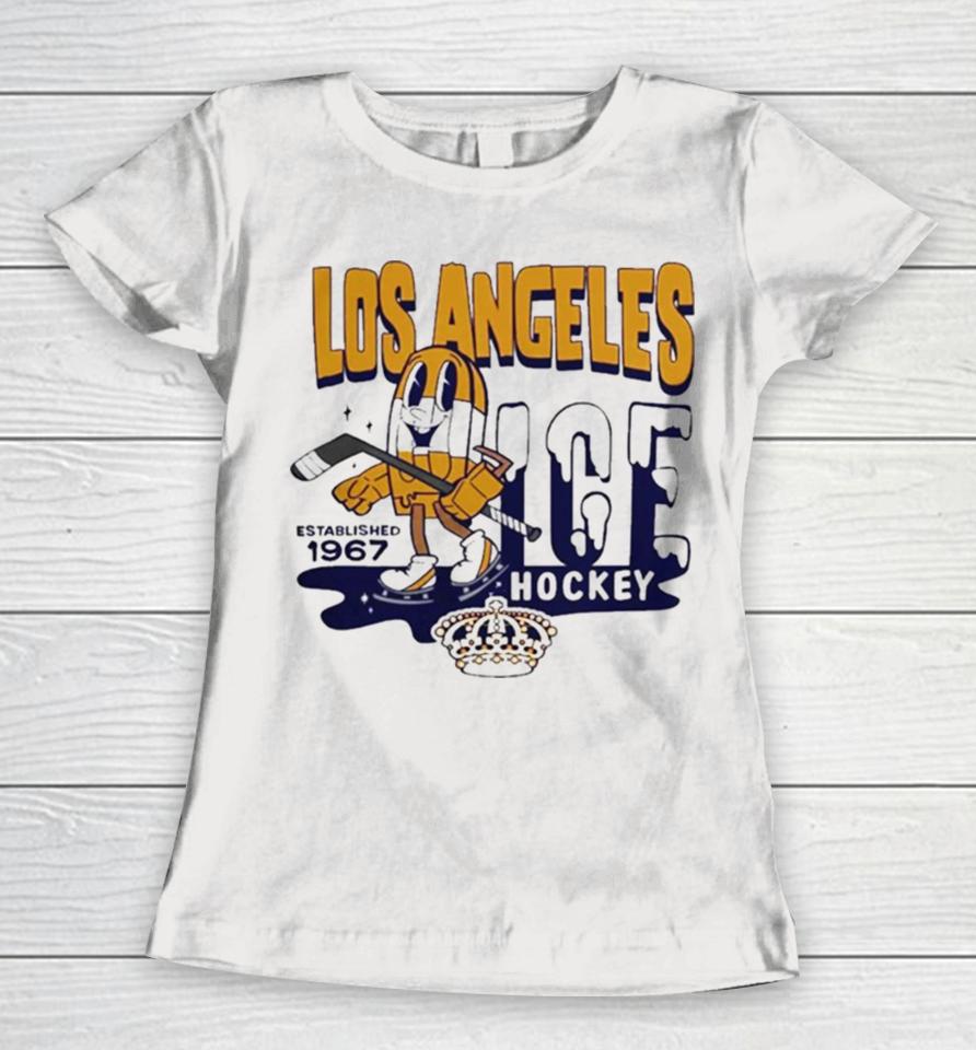 Los Angeles Kings Mitchell And Ness Gray Popsicle Women T-Shirt