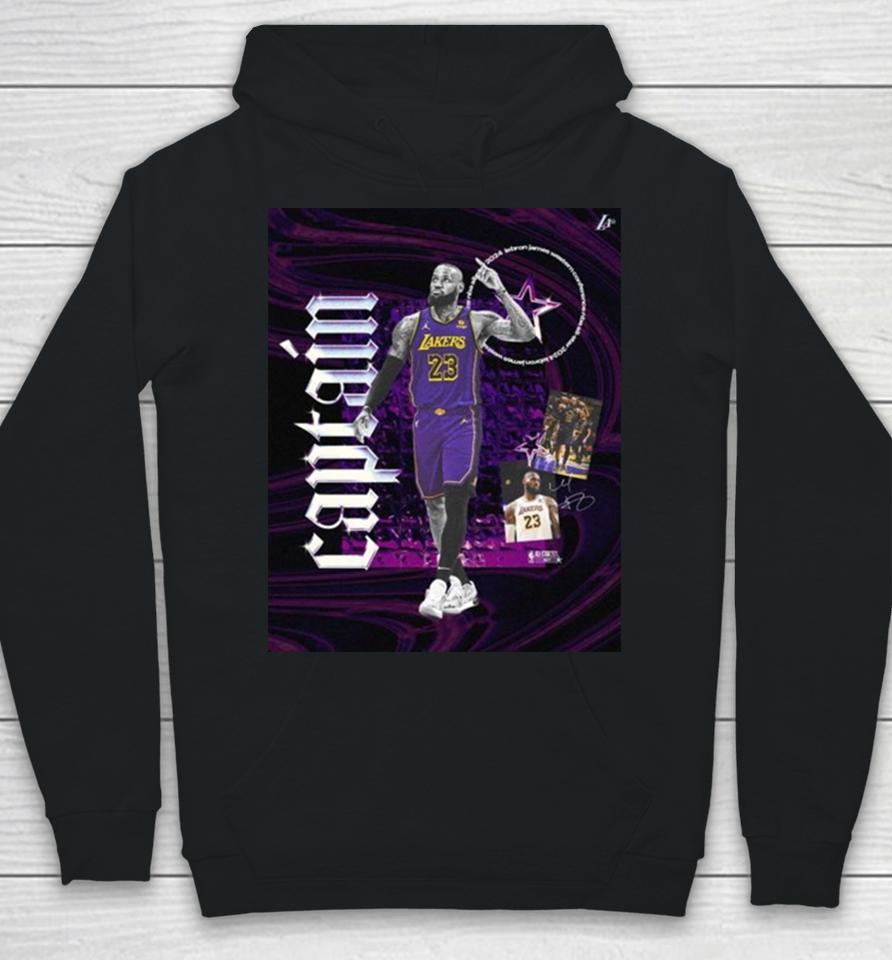 Los Angeles Lakers 20X Nba Allstar And 2024 All Star Captain, Lebron James Hoodie