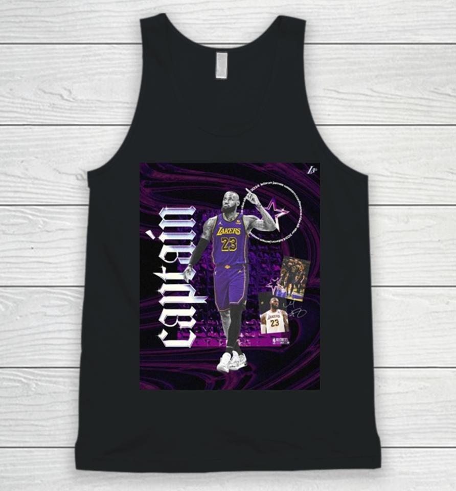 Los Angeles Lakers 20X Nba Allstar And 2024 All Star Captain, Lebron James Unisex Tank Top