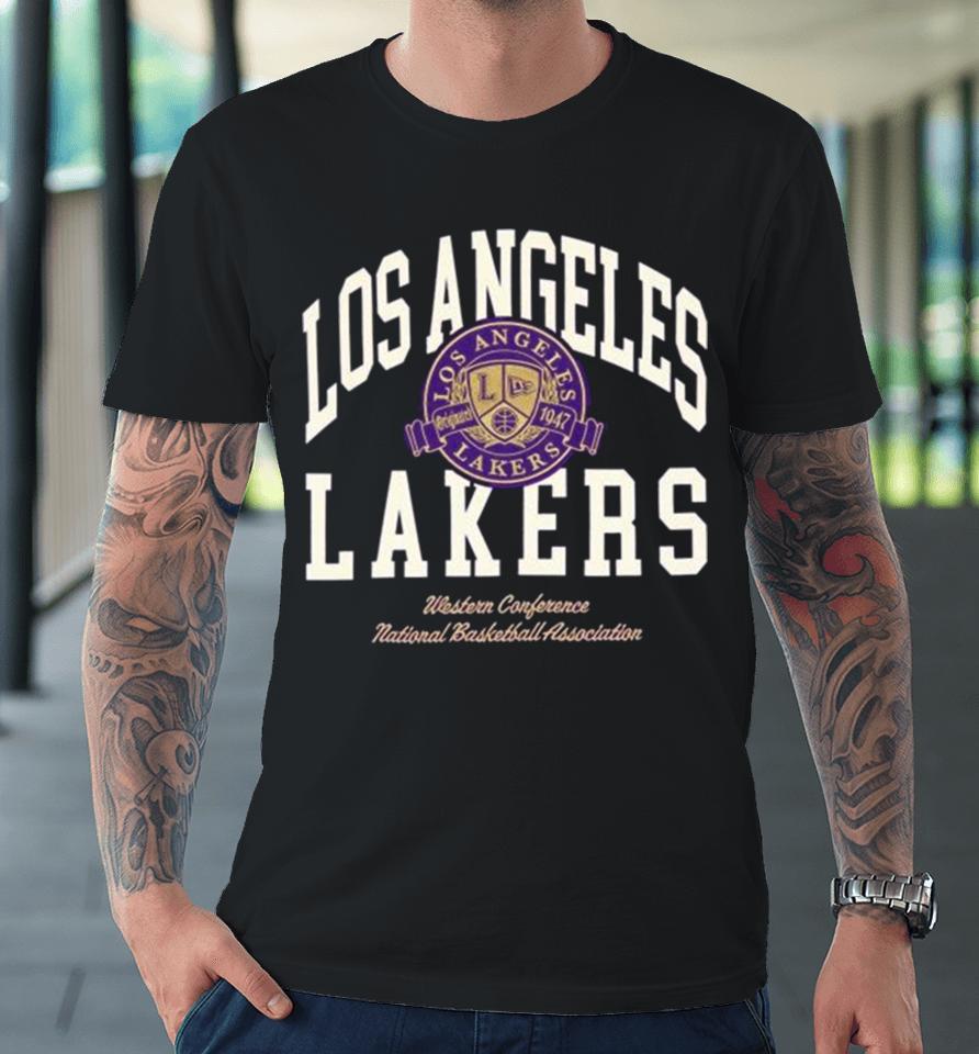 Los Angeles Lakers Letterman Classic American Football Conference National Football League Premium T-Shirt
