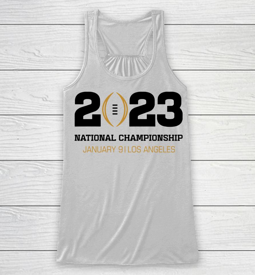 Los Angeles National Championship College Football Playoff 2023 Event Logo Racerback Tank