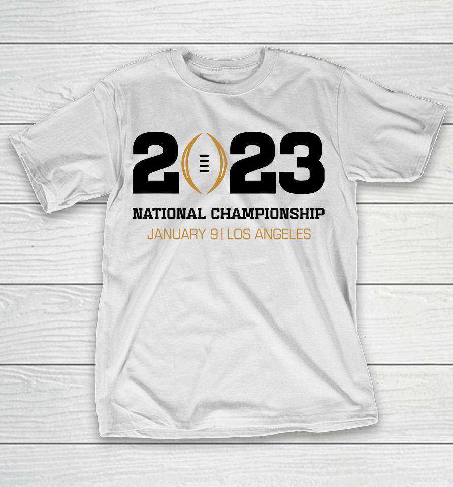 Los Angeles National Championship College Football Playoff 2023 Event Logo T-Shirt