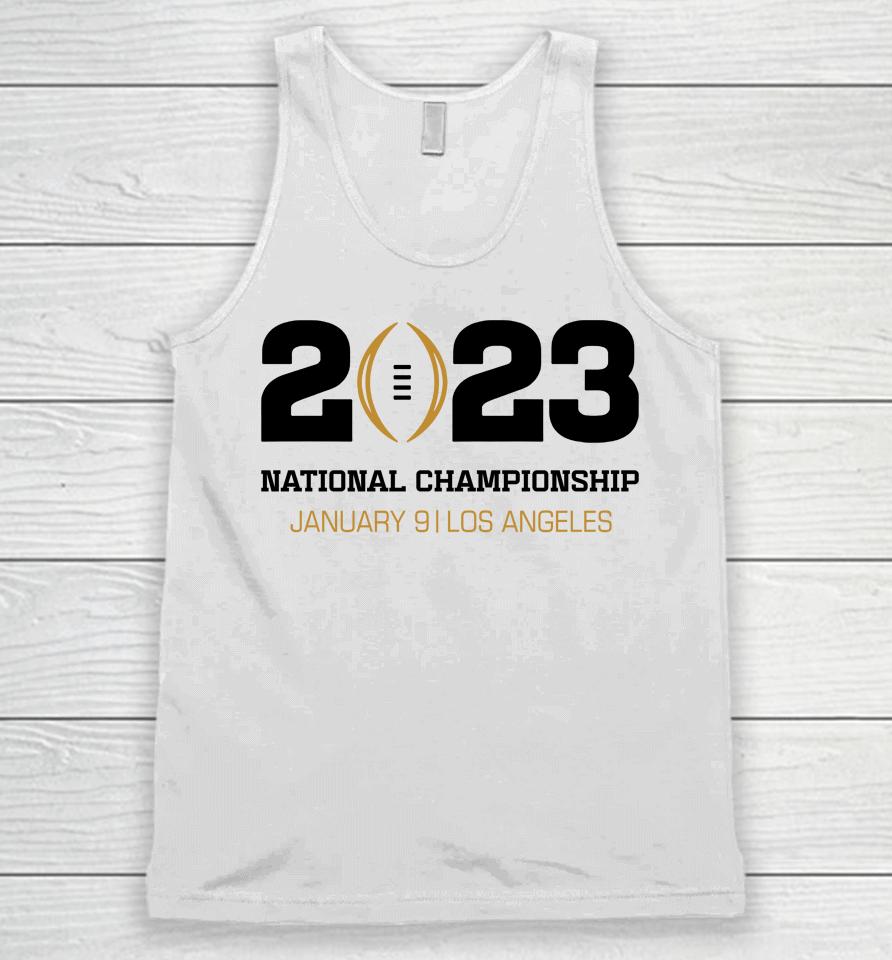 Los Angeles National Championship College Football Playoff 2023 Event Logo Unisex Tank Top
