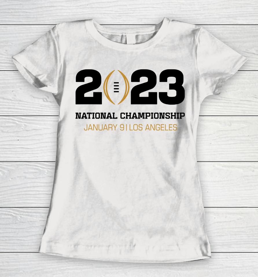 Los Angeles National Championship College Football Playoff 2023 Event Logo Women T-Shirt