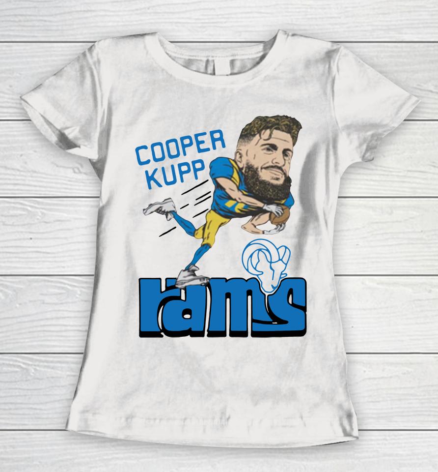 Los Angeles Rams Cooper Kupp Grey Homage Women T-Shirt