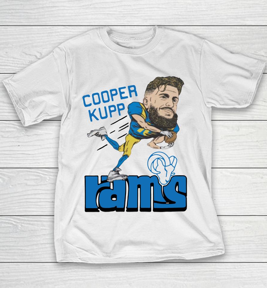 Los Angeles Rams Cooper Kupp Grey Homage Youth T-Shirt