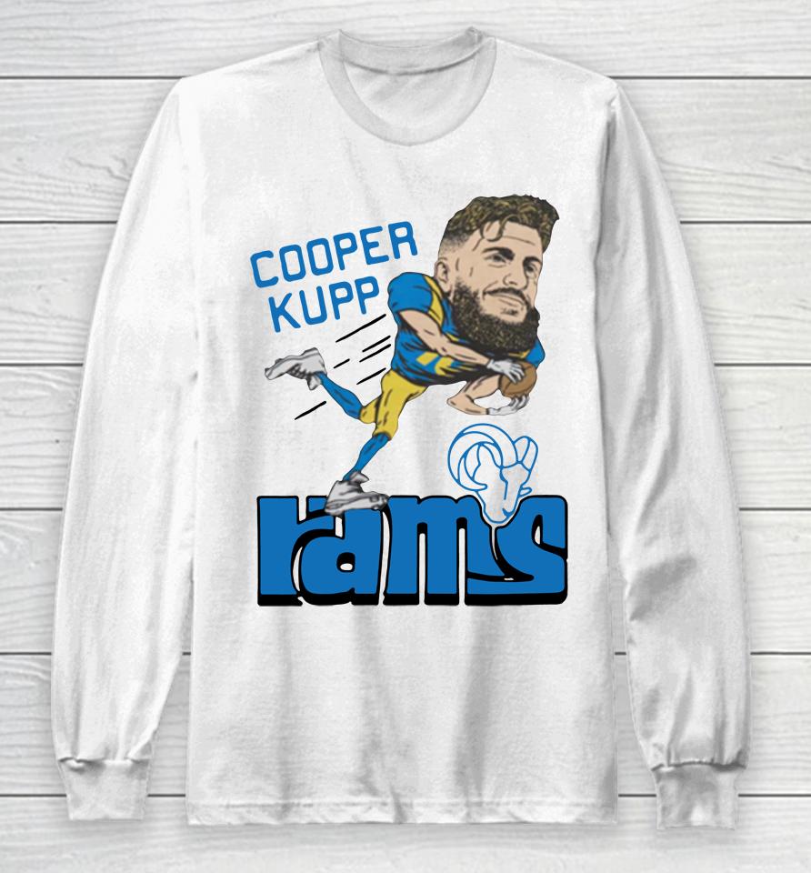 Los Angeles Rams Homage Cooper Kupp Grey Long Sleeve T-Shirt