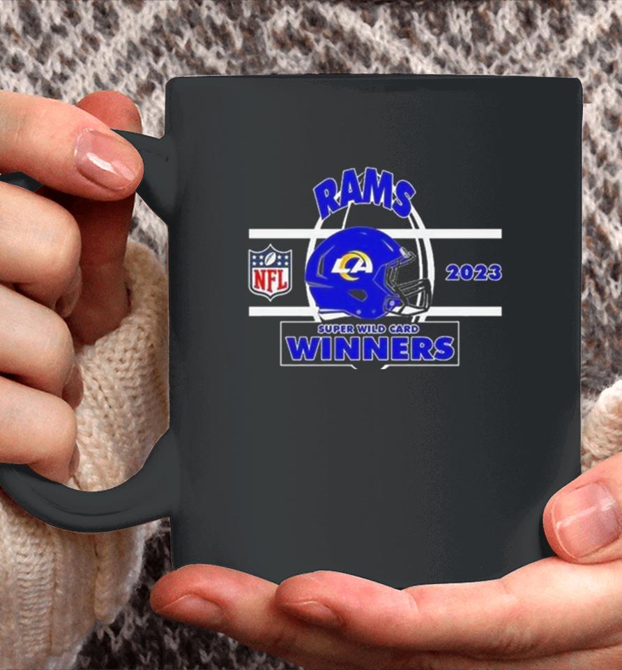 Los Angeles Rams Nfc Super Wild Card Champions Season 2023 2024 Nfl Divisional Helmet Winners Coffee Mug
